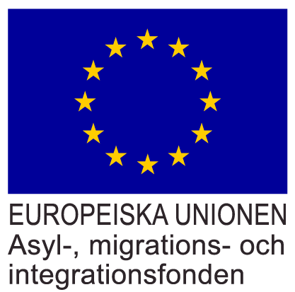 Logotyp Europeiska unionen – asyl-, migrations- och integrationsfonden.