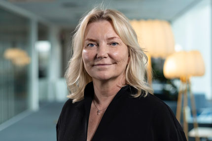 Porträttbild på Veronika Lindstrand Kant chef för region Nord