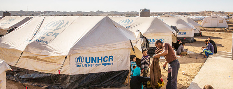 Flyktingläger, UNHCR.