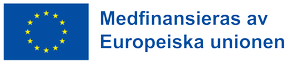 EU-logotyp med texten Medfinansieras av Europeiska unionen.
