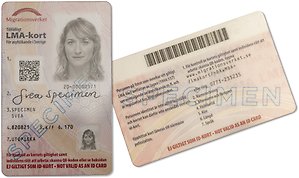 LMA card, front and back